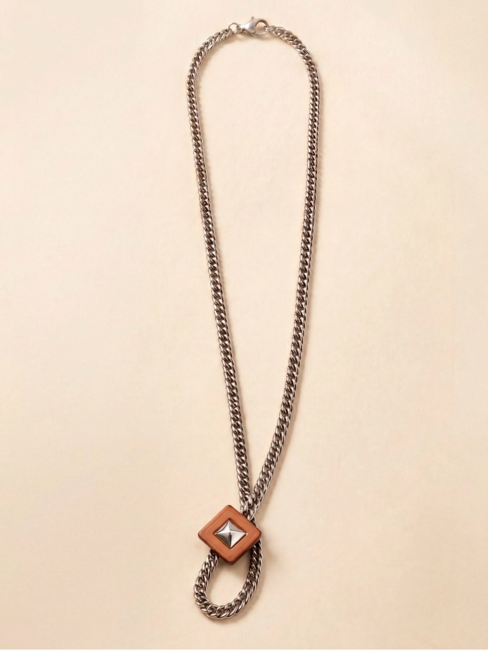 NEW Hermès Gourmette Equestre PM pendant necklace